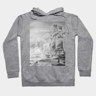 !7th century naval warfare Hoodie